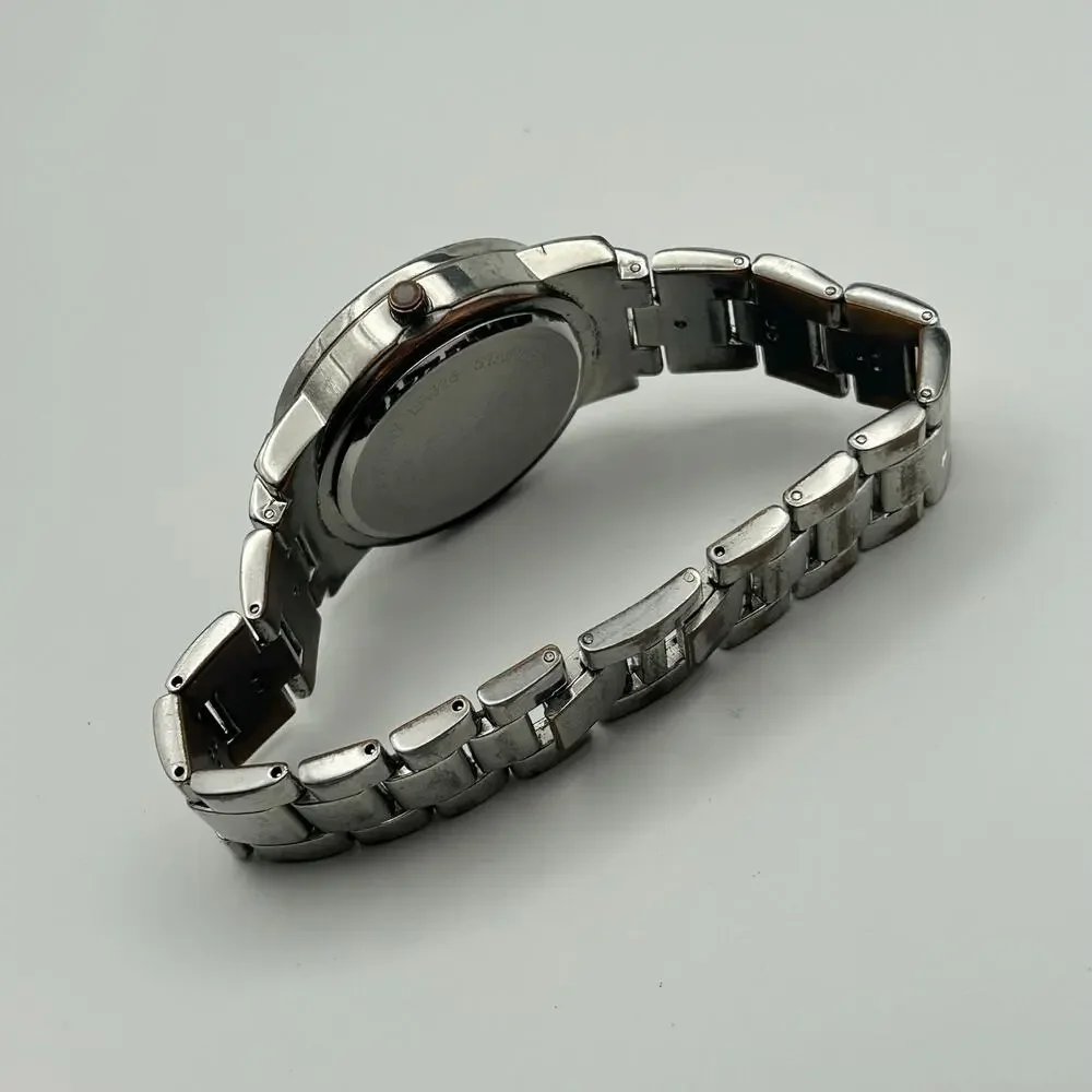 New York & Company (NY&C) Women's Silver-Tone Crystal Analog Quartz  Watch